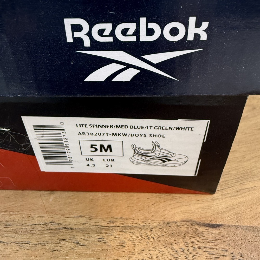 New Little Kids Reebok Lite Spinner Blue Comfort Casual Sneakers Size 5 C NIB - Picture 8 of 8